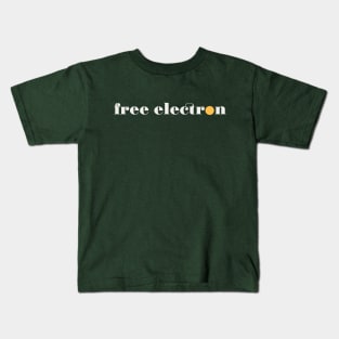 Free Electron - White / Yellow Kids T-Shirt